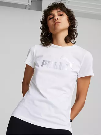 PUMA | Damen T-Shirt Essentials+ Metallic Logo | 